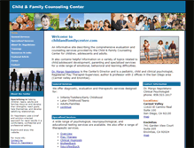 Tablet Screenshot of childandfamilycenter.com